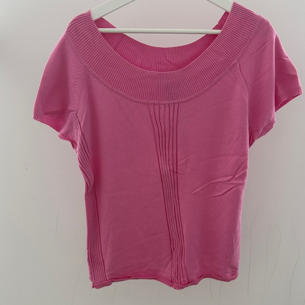 Nine & Co. Pink Short Sleeve Top